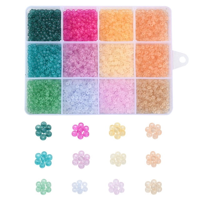 Juego de colores BLESIY Kit de Cuentas de 3 mm Adorno Suministros de bricolaje Artesanía hecha a mano