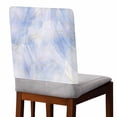 thumbnail image 2 of Blue Gradient Marble Chair Covers Set of 6 Golden Lines Chair Back Covers Stretch Removable Washable Slipcovers Protector for Dining Room Kitchen Party Decor, 2 of 5
