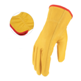 thumbnail image 4 of Guantes para herramientas de jardinería, guantes de trabajo de piel de vaca para conducir, resistentes al desgaste, guantes de motocicleta para deportes al aire libre de cinco dedos L ER, 4 of 5