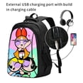 thumbnail image 2 of The Powerpuff Gi-rls Travel Backpack With Usb Charging Port Multifunctional Knapsack Computer Bag Large Capacity Backpack Daypack, 2 of 7