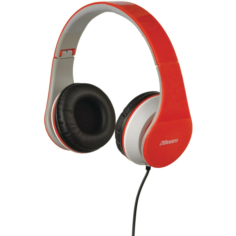 2BOOM HPM100R HPM100 Professional Sound Bluetooth Headphones (Red