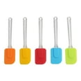 thumbnail image 7 of 5pcs Kitchen Cooking Flexible Silicone Spatula Set Heat Resistant Turner Scraper Baking Red Green Blue Yellow Orange, 7 of 7