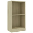 thumbnail image 3 of vidaXL Bookshelf Sonoma Oak 15.7"x9.4"x29.5" Chipboard, 3 of 18