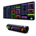 thumbnail image 6 of Matoen Large Computer Gaming Mouse Pad,Keyboard Shortcut Keys Guide Mousepad Non-Slip Rubber Base Desk Mat for Gamer, Office & Home PC (23.6"x11.8"), 6 of 6