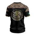 thumbnail image 3 of Mexico Men's Soccer Jersey, Men's Mexican Heritage Aztec Graphic T-Shirt, Short Sleeve Athletic Football Top, Eagle and Snake Emblem Fan Gear, 3 of 5