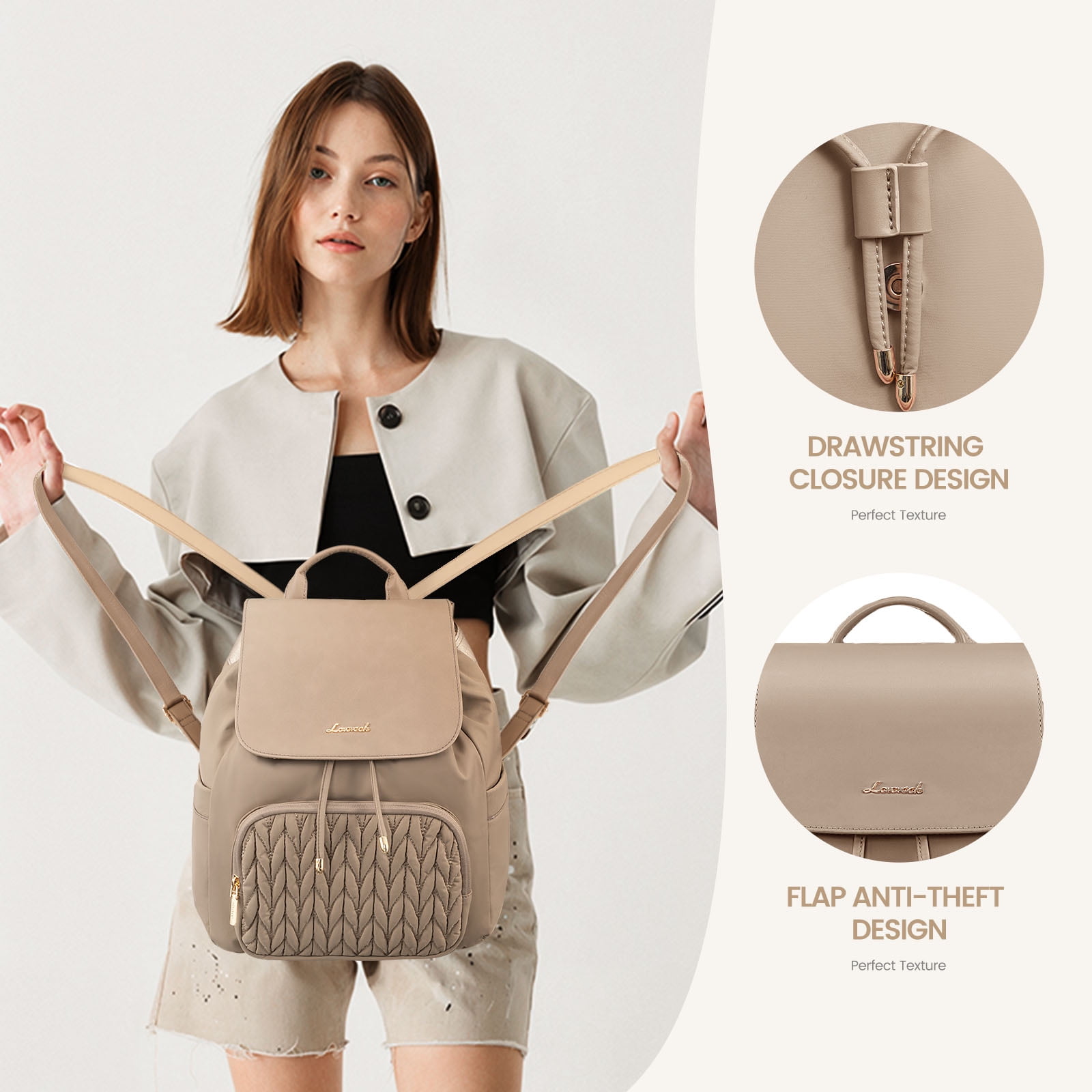 Lovevook Mini Backpack Purses for Women,Small Cute Backpack for Daily College Shopping Travel