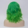 thumbnail image 5 of Curly Synthetic Fashion Short Hair Wig Wig Green Women's Wigs Wig - Unique Colored Wig For Bold Fashion Statements, 5 of 8
