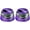 Purple + Purple, variant on 2 Pcs G200 Magnetic Bluetooth Speaker,Multifunctional Portable Mini Speaker with Multi RGB Color Light Show-3D Surround Sound Effect,Christmas Birthday Gifts