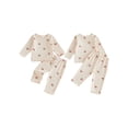 thumbnail image 2 of Loicainy Baby Toddler Girls Clothes Set 3 6 12 18 24 Months 2T 3T 4T 5T Cherry Print Long Sleeve T-shirt with Pants Fall Outfit, 2 of 9