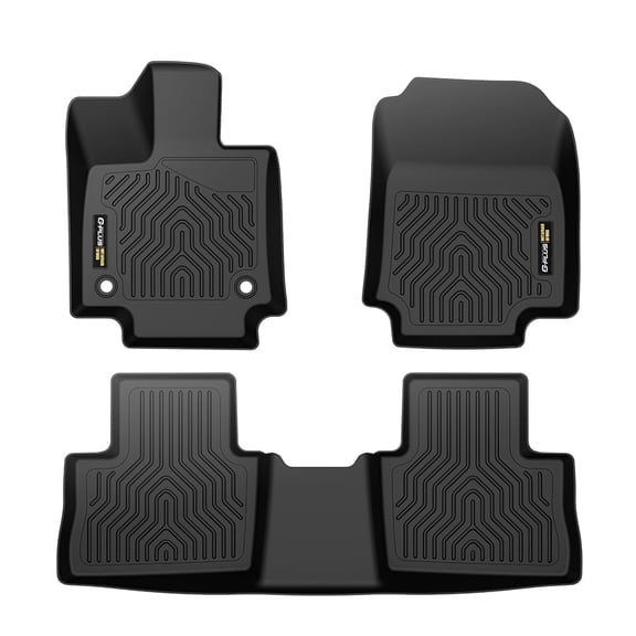 Black TPE Floor Mats All Weather Liners 1st & 2nd Row Full Set Fit for 2019-2024 Toyota RAV4