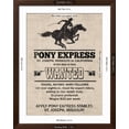 thumbnail image 5 of Art.com Pony Express Replica Recruitment Advertisement Print Poster Art Print, Brown Frame Wall Art, 32" x 40", 5 of 5