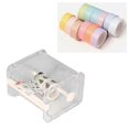 thumbnail image 3 of Creative Transparent Adhesive Tape Dispenser Office Desktop WashiTape Holder with Cutter White, 3 of 4
