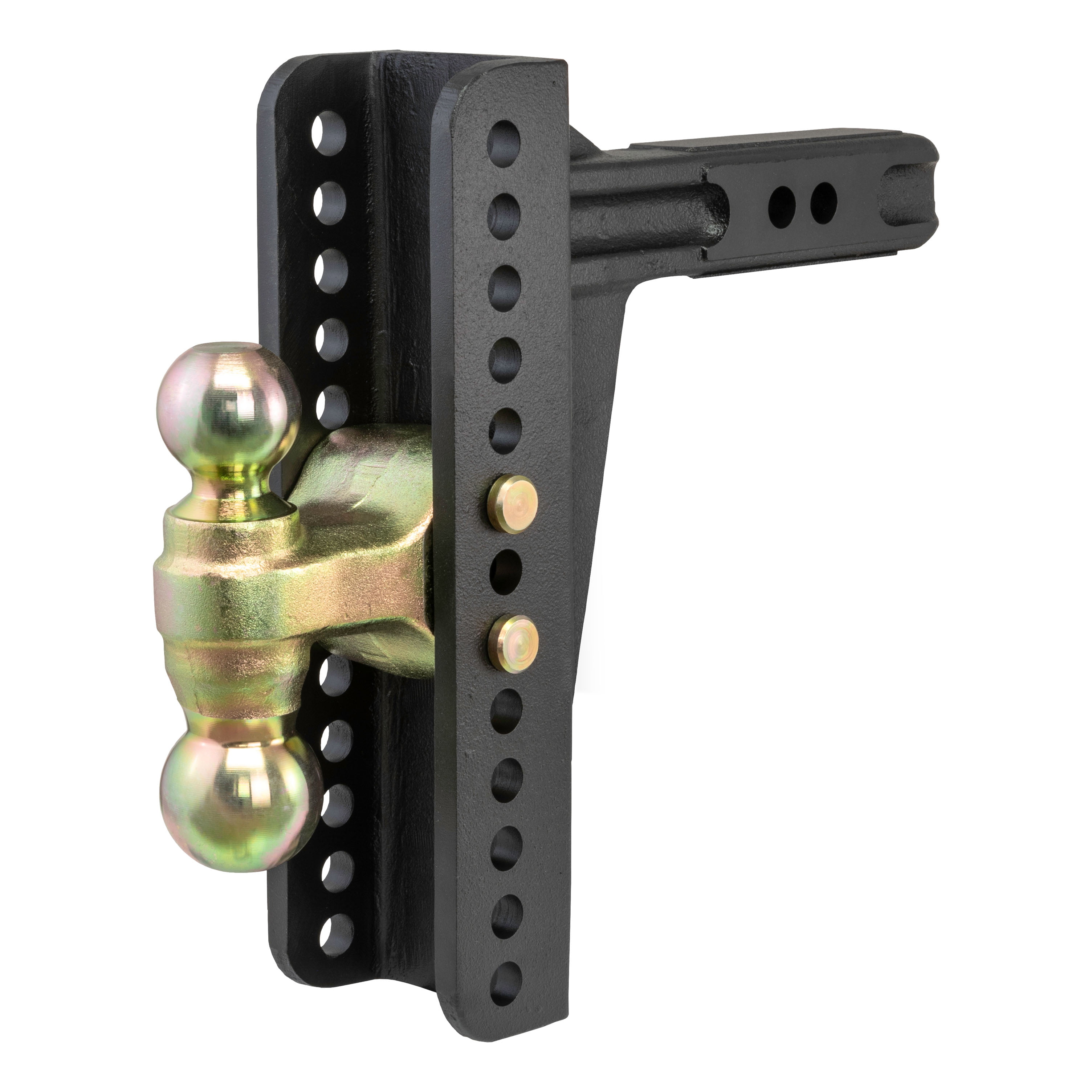 2&2-5/16 Keyed Alike Key Lock 2.5 Receiver-Adjustable Aluminum Trailer Hitch Ball Mount w/Built-in Scale Weigh Safe WS6-2.5-BA Lifetime Gauge Warranty 2 Stainless Steel Balls 6 Drop Hitch 