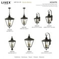 thumbnail image 4 of Livex Lighting - Adams - 3 Light Large Outdoor Wall Lantern In Traditional, 4 of 13