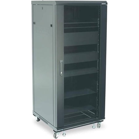 UPC: 0793795524010 | Sanus CFR2127-B1 55  27U Tall Component Audio Video Home Theater Rack