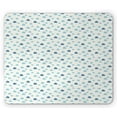 thumbnail image 1 of Clouds Mouse Pad, Repetitive Hearts Polka Dots Cumulus Simplistic Nursery Cartoon, Rectangle Non-Slip Rubber Mousepad, Pale Sky Blue Blue Grey, by Ambesonne, 1 of 2