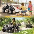 thumbnail image 6 of East doll 24V Powered Ride on Dump Truck, 24V 2 Seater Ride on Car for Big Kid, 24 Volt Ride on Toy with Powerful Wheels for Boy Girl, 4WD 400W Motor, 24V Ride Ons for Kid Aged 3-8Y, Khaki, 6 of 10