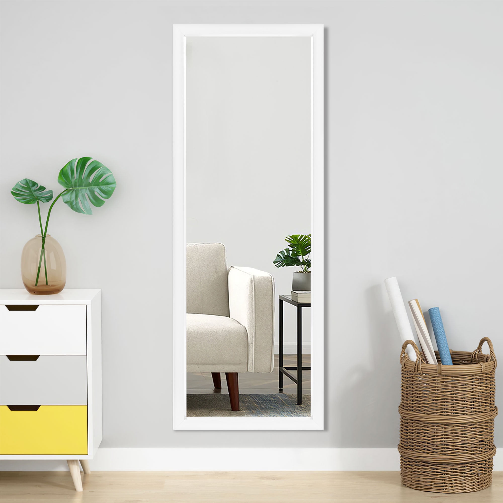 NeuType 43"*16" Full Length Door Mirror Rectangle Hanging Wall Mirror