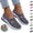 Dark Gray, variant on Mfakffe Orthopedic Shoes for Women Breathable Mesh Non Slip Sneakers Arch Support Fashion Walking Shoes Comfy Slip on Loafers(Light Purple)