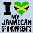 thumbnail image 2 of CafePress - I Heart My Jamaican Grandparents Body Suit - Baby Light Bodysuit, Size Newborn - 24 Months, 2 of 4