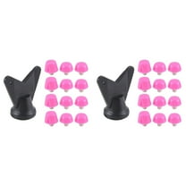 24Pcs Football Shoe Spikes Soccer Boot Cleats M5 Threading Screw 7mm 10mm Anti Slip Replacement Studs Pink