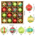 thumbnail image 3 of Christmas Ornaments, Holiday Decorations, Plastic Electroplated Hanging Balls Set for Christmas Tree, Durable Lightweight Design for Indoor and Outdoor Use, 3 of 7