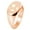 Rose Gold, variant on Sterling Silver Love Soccer Heart Engraved Oval Flat Top Polished Ring