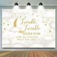 thumbnail image 1 of Twinkle Little Star Cloud Moon Baby Shower Backdrop, 1 of 8
