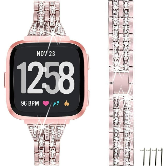 Compatible avec Fitbit Versa 2/Versa/Versa Édition Lite pour Femmes Slim Remplacement de Sangle