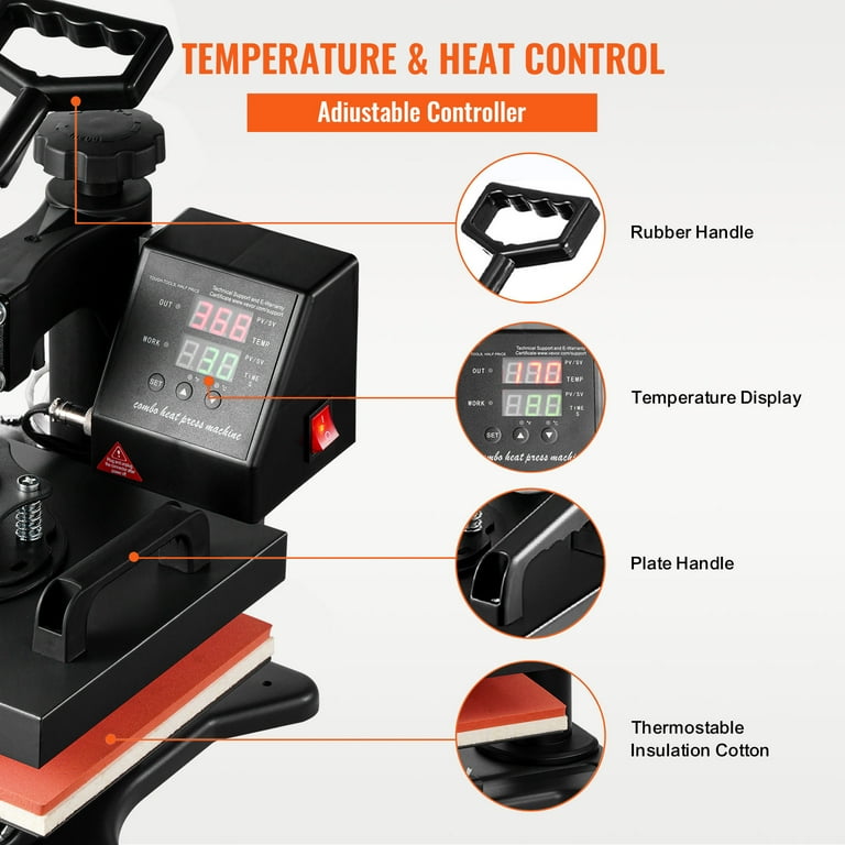 Refurbished Digital Swing-Away Heat Press - 9x12" Sublimation Machine For T-Shirts & Transfers 10 thumbnail image