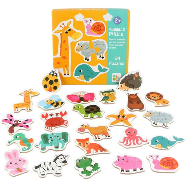 Grandes tarjetas de rompecabezas 3D de madera de dibujos animados de frutas y verduras de tráfico de bebé de aprendizaje educativo Jigsaw Toys Advancent WJ4004-01B