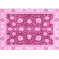 thumbnail image 1 of Ahgly Company Indoor Rectangle Oriental Pink Modern Area Rugs, 7' x 9', 1 of 4