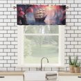 thumbnail image 3 of Japanese Valance Curtain for Kitchen Spring Pink Cherry Blossom Tree Vintage Sailboat Window Valance for Living Room Bedroom, Kitchen Valance Rod Pocket Window Curtain 54 by 18 in, 1 Panel, 3 of 6