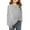 Grey, variant on Krdevn Girls Casual Oversized Crew Neck Sweatshirt Comfy Pullover for Everyday Wear,5-6 Years
