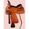 thumbnail image 4 of Western Saddle Barrel Racing New Leather Pleasure Trail Tack Set | Brown, 4 of 4