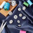 thumbnail image 4 of 40 Pcs Shank Rhinestone Buttons 20mm 25.5mm Sew on Clothing Buttons Alloy Embellishments Buttons for Coats Dress Jewelry Wedding Party and DIY Crafting Decorations (Silver), 4 of 9