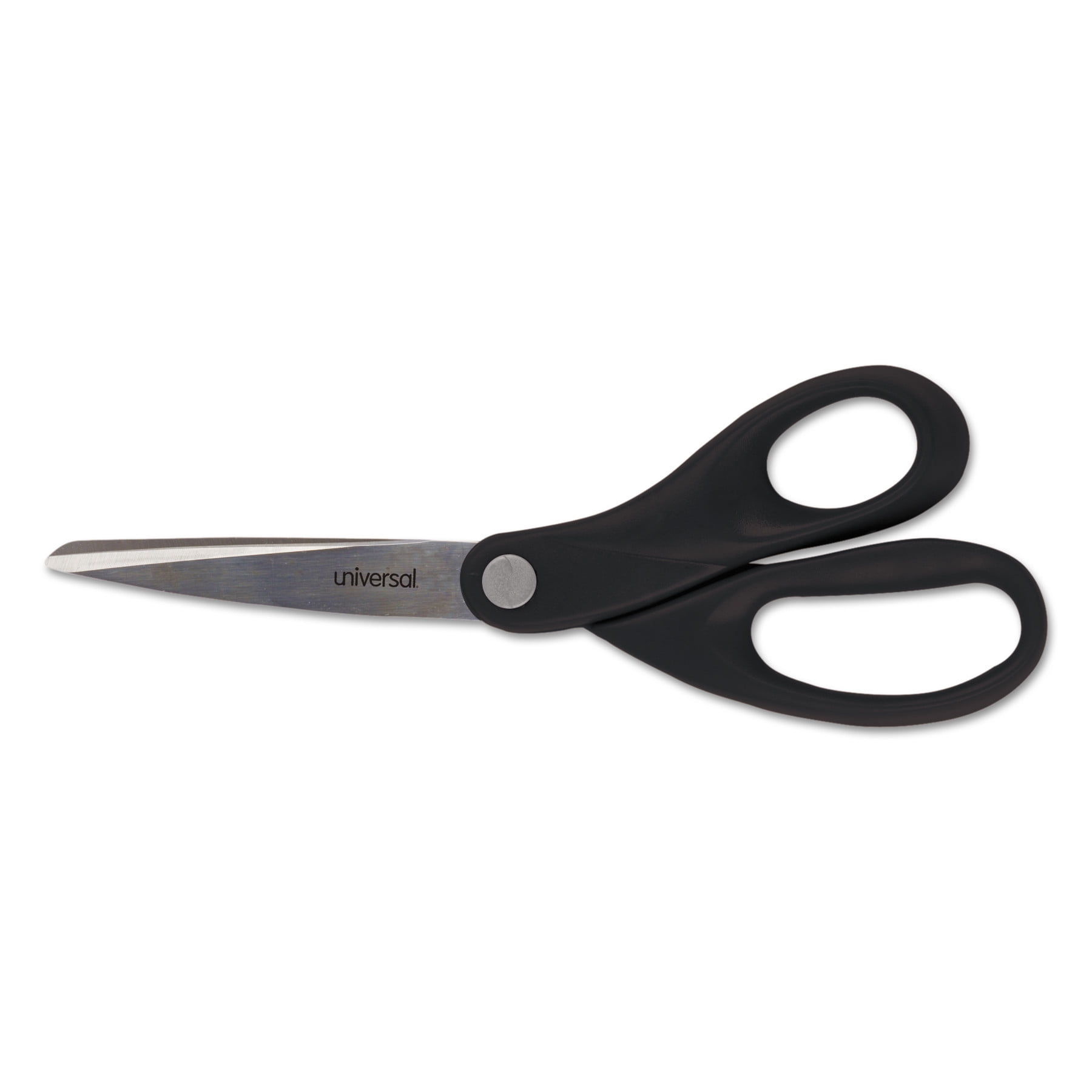 Universal Stainless Steel Office Scissors, 8" Long, Straight Handle