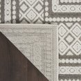thumbnail image 6 of Nourison Calobra Indoor/Outdoor Contemporary Bordered Lt Grey 2'2" x 10' Area Rug, (10' Runner), 6 of 9