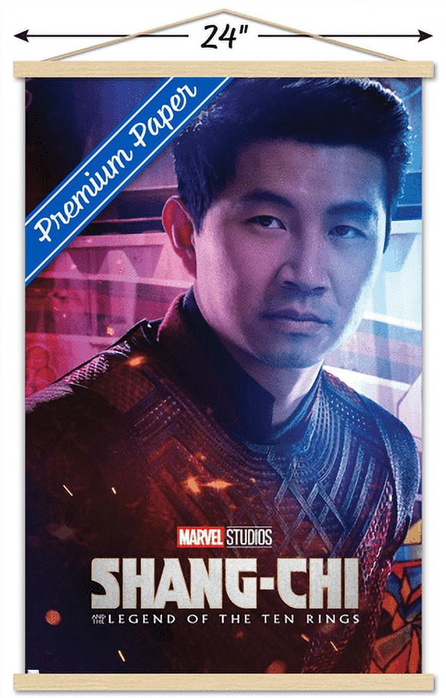 Marvel Shang-Chi and the Legend of the Ten Rings - Shang-Chi One Sheet Wall Poster with Wooden Magnetic Frame, 22.375" x 34"