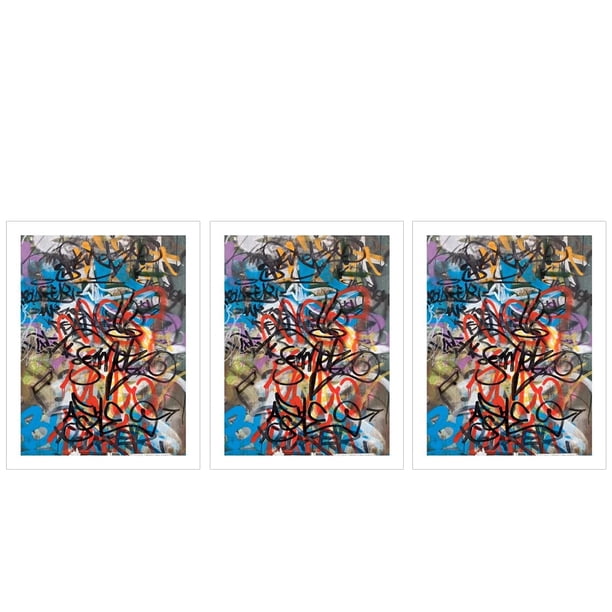 Líneas abstractas sin marco Impresión de pinturas impermeables Fotografías de decoración de moda impermeables para sala de estar Dormitorio 3 piezas Speravity HA010738-00