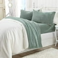 thumbnail image 4 of Micro Fleece Extra Soft Cozy Velvet Plush Sheet Set. Deluxe Bed Sheets with Deep Pockets. Velvet Luxe Collection (Queen, Jade), 4 of 5