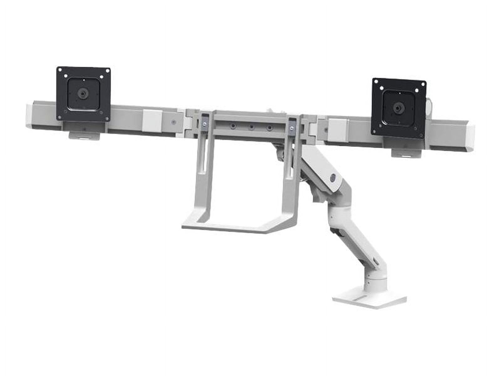 Ergotron 45-476-216 HX Desk Dual Monitor Arm Mounting Kit, Bright White - image 3 of 10