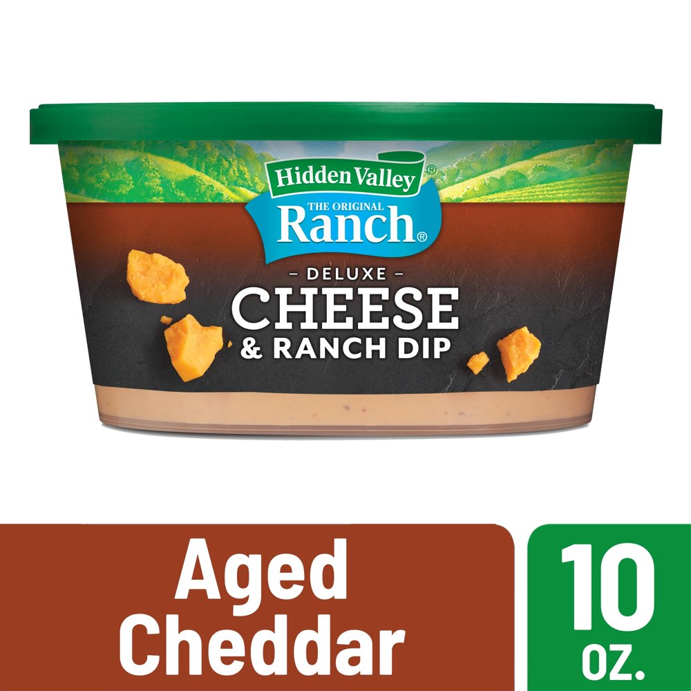Hidden Valley Deluxe Cheese and Ranch Dip, Aged Cheddar Ranch 10