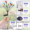 thumbnail image 6 of TopZoo Solar Garden Stake Lights Outdoor Waterproof, 8 Pack/2 Modes Swaying Firefly Lights for Garden Decor, Yard, Patio, Pathway, Party, Christmas Decoration, Multicolor 64 LED, 6 of 10