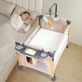 thumbnail image 6 of JOYMOR All in One Nursery Center, Bassinet with Changing Table, Mattress, Sheet, Unisex Infant, 6 of 10