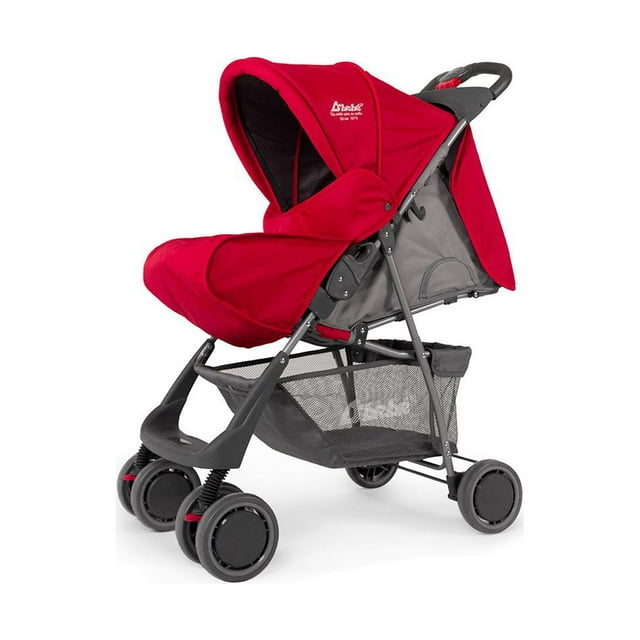 Carriola para Bebé D'Bebe Plegable Con Charola,6 a 24 meses o15kg Rojo