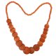 thumbnail image 1 of Collar de cuentas hecho a mano para mujer: joya de madera estilo vintage con colgante rústico ligero para uso diario y eventos., 1 of 6