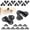 3-hole, variant on 10PCS Black Keyhole Hangers, Buckle Type Picture Hanger — Single Keyhole Hanging Plate Kit for Wall Mounting Mirror, Picture Frame, Coat Rack, Mug, Wooden Board (2-Hole)