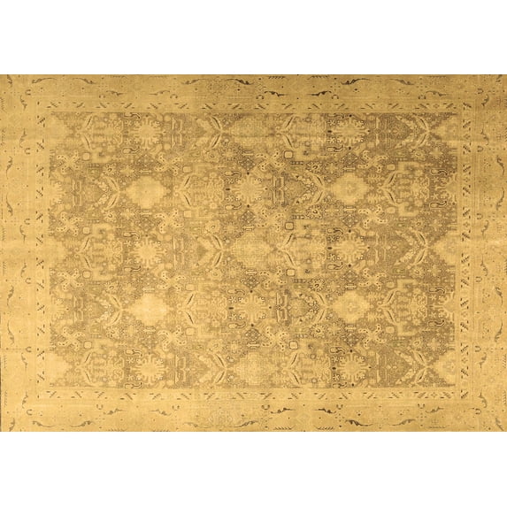 Ahgly Company Indoor Rectangle Persian Brown Traditional Area Rugs, 5' x 7'