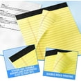 thumbnail image 4 of UniVerse 3pcs Legal Pads 8.5 x11,Notepads 8.5x11 Inch, Color Note Pads Clear Print Writing Pads of Paper, Memo Pads , Perforate Legal Notepads Paper , Wide Ruled Lined with Sturdy Back,30 Sheets/Pack, 4 of 10